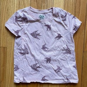 Gymboree T-Shirt pink with bird pattern